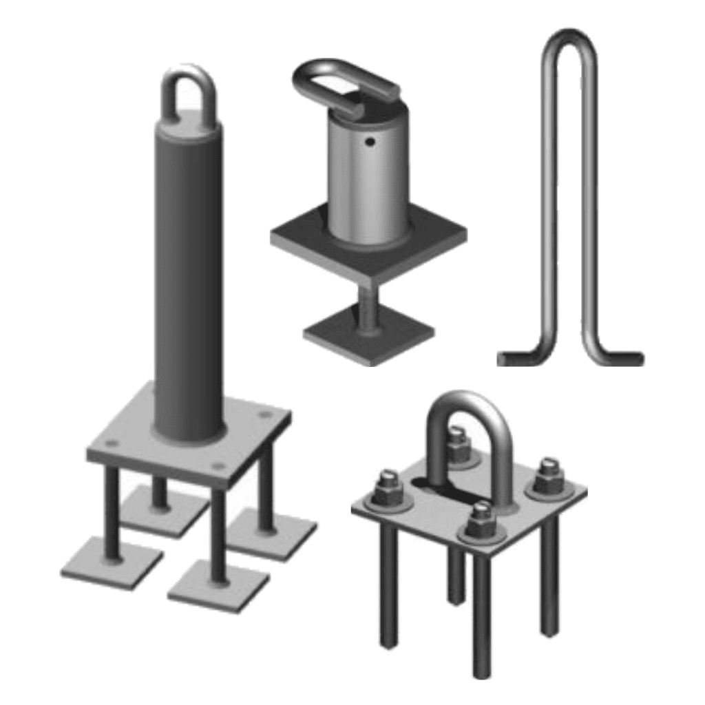 roof tie back anchors
