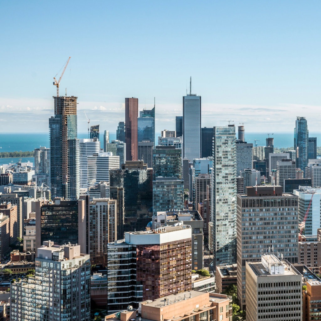 Scenic view of downtown Toronto