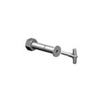 A cast-in-place intermittent stabilization anchor on a white background